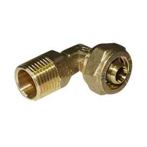 Угольник обжим с наруж. резьбой LМL 20 (2,5) х 1/2″ удлиненный «Hydrosta»