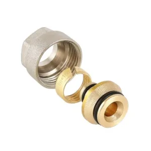Фитинг коллекторный обжимной для м/пл труб 16х3/4″ ВР (VT.4420.NVE.16)