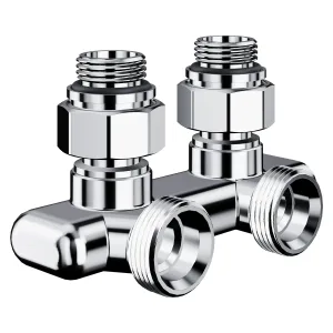 Узел нижнего подключения перекрестный Royal Thermo Design угловой 1/2″х3/4″ EK (хром)