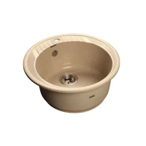 Мойка комп. GRANFEST Rondo GF-R520 (D=520) Песочный,круглая