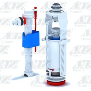 Набор с боковой подводкой 1/2″ с пласт. штуцером, кн. хром АНИ пласт (WC8010C)