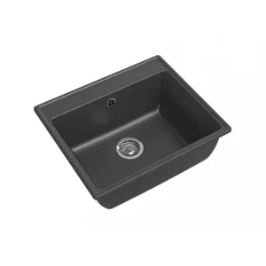 Мойка комп. GRANFEST VERTEX GF-V-580 (580х500) Графит,прямоугольная