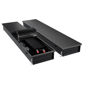 Конвектор внутрипольный Royal Thermo ATRIUM TURBO-110/300/1400-DG-U-BL