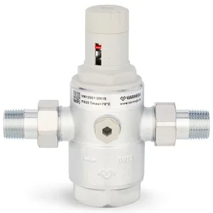 Редуктор давления VARMEGA 1/2″, PN25, мембранный, с разъемными соединениями, VM12901