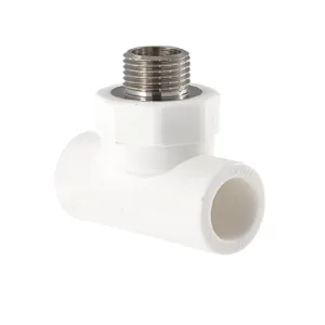 Тройник PPR белый комби.НР 20 х 1/2″ «VALTEC» (VTp.733.0.02004)