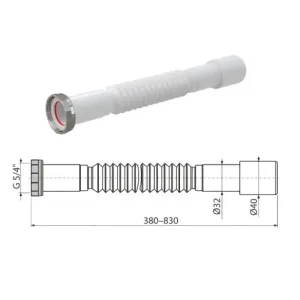Гибкое соединение 5/4″?32/40 металл A760 (AlcaPlast)