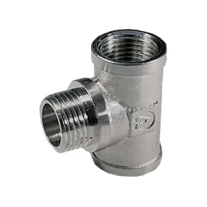 Тройник никель Ду 20 ВР/НР/ВР «VALTEC» (Vtr.132.N.0005)