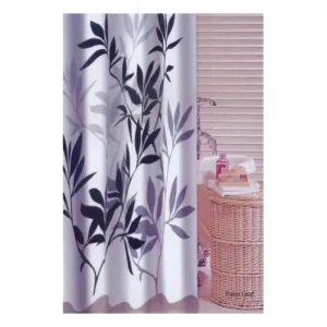 Шторка для ванной фотопринт «Palm Leaf» 180х180 с кольцами (PL)