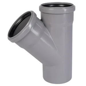 Тройник Ostendorf 32/32x45гр. HTEA Внутр.кан. PPS белый