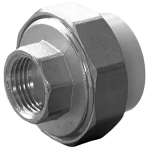 Муфта комбинированная полипропиленовая разъемная PPRC ВР 40х1 1/4″ внутренняя резьба, белая