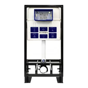 Инсталляция для унитаза BETTOSERB sava free standing, клавиша смыва хром глянец