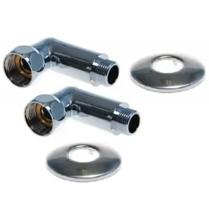 Угол для полотенцесушителя хром. 1″ — 3/4″ Г-Ш SG (ПАРА)