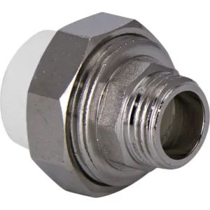 Муфта TEBO бел. PP-R комбин. разъемная 20x 1/2″ НР евроконус (муфта) (30/120), арт. 030021902