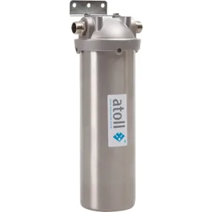 Фильтр atoll I-11SM-p STD с механическим картриджем для горячей воды металл 10" 25 мк, крон. 1/2" в