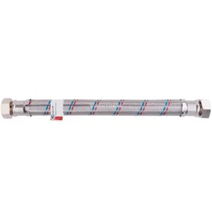 Подводка AQUALINE гибкая для воды нержавеющая оплетка ГИГАНТ 3/4″ г-г L-0.6м 04949