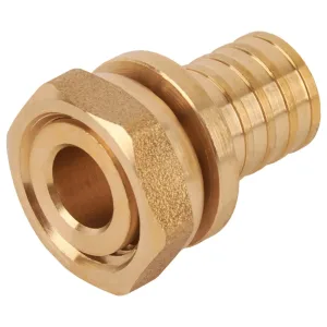 Переход РОСТерм 20-1/2″ с накидной гайкой, латунь