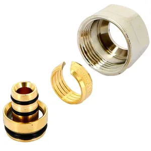 Соединитель Uni-Fitt обжим-В 16(2.0)х3/4″ ЕК, для коллекторов серии 40X и 42X