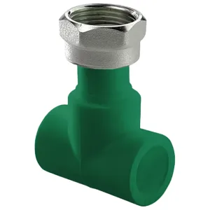 Тройник ПП AntiFire с накидной гайкой D40-3/4″-40 Green 034052
