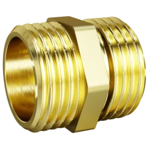 Ниппель LD DN15 (1/2″) НР/НР латунь