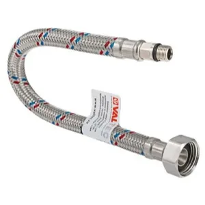 г/п для смесителя М10х18 — G1/2″ 40см Гайка-Н.сталь/ниппель-Н.сталь