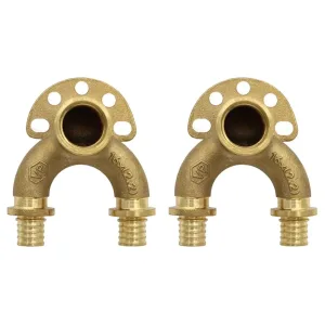 Уголок VIEIR проточный настенный для труб из сшитого полиэтилена ZL16X2,0-Rp1/2″ VER-PRO VRP1620L