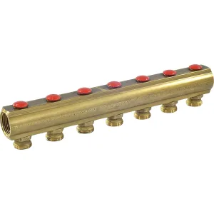 Коллектор Giacomini с отсечными клапанами 1″ x 3/4″E /7, R553SY047