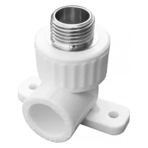 Угол VALFEX 20х3/4″ НР (45/15), белый