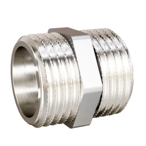Ниппель латунный LD LD Pride DN50 (2″) НР/НР латунь никель с биркой