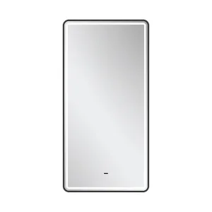 Зеркало с подсветкой Стоун/Stoune 500х900, черный (EQUIL)