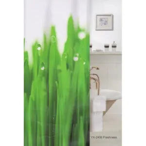 Шторка для ванной фотопринт «Freshness» 180х180 без колец (PL), арт. YX-2406
