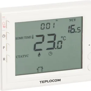 Термостат комнатный Teplocom TS-Prog-2AA/8A, проводной, прогр, реле 250В, 8А