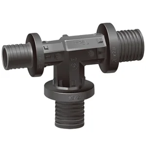 Тройник VARMEGA Slide-fit переходной, 20×16×20, аксиальный, PPSU, VM50504