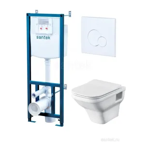КОМПЛЕКТ: ЛАЙН б/о (ун,сид.Slim DPSC, Clip up+инст.,кн. БЕЛАЯ) 1WH501750(SANTEK)