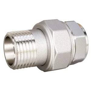 Сгон разъемный (американка) LD Pride DN20 (3/4″) ВР/НР латунь никель в упаковке