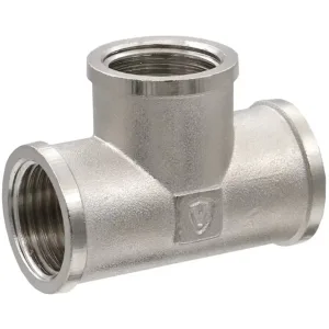 Тройник VIEIR ВВВ 11/4″х1/2″х11/4″ тяж.никел. TFN636-Z