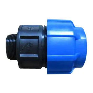 Муфта компр. для ПЭ труб с НР 25 х 1/2″ «ТПК-АКВА»