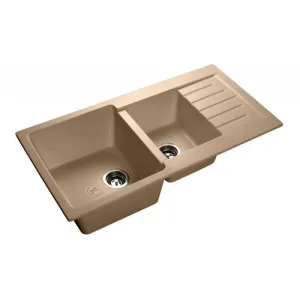 Мойка комп. GRANFEST Practic P980KL (980х510) Топаз 2 чаши+крыло,прямоугольная
