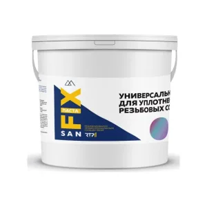 Паста универсальная д/упл. рез. соед. 450мл ведро графит SANFIX