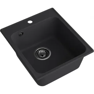 Мойка композитная MARONI ПИКСЕЛЬ MA-418PI (418х477) прямоугольная,чёрная