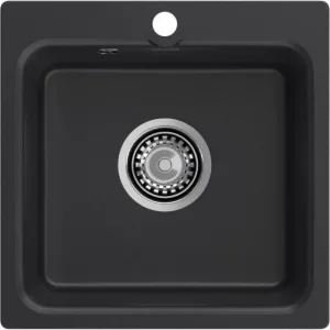 Мойка комп. GRANFEST SMART GF-SM 430 (432*432), черный,квадратная