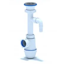 Сифон Ани 1 1/2″* 40с отводом стиральной машины (C0300)