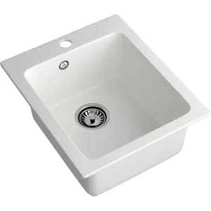 Мойка композитная MARONI ЭКСТРА MA-427EX (427х505) прямоугольная,белая