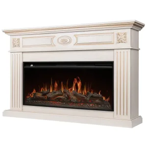 Портал Firelight Siena 42/40/36, слоновая кость с золотой патиной