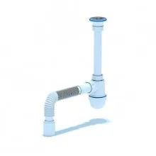 Сифон Ани 1 1/2″* 40 с гибкой трубой 40х40/50 C0515