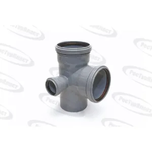 Крестовина ПП 110х110х50х110 — 90 гр. с кольцом 2-х пл. — левая (РосТурПласт)