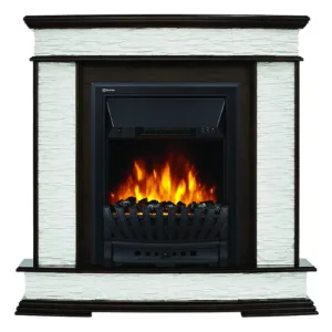 Каминокомплект:Очаг Electrolux EFP/P-1020LS, портал Scala Classic сланец скалистый бел., тёмн. Дуб