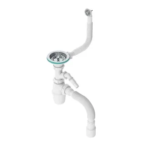 Сифон для кухни 3 1/2″х40 с кругл. пер. и отв. с/м с г/т 40х40/50 (TIVOLI)