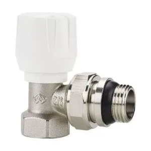 Клапан радиаторный VARMEGA 1/2″ ручной, угловой с самоуплотняющимся полусгоном VM10011