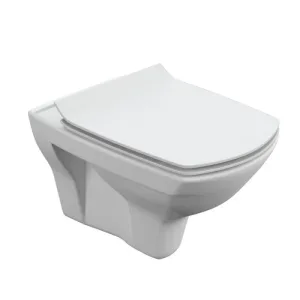 Унитаз подвесной CARINA XL б/о, сид. DP Slim, Soft Close, Clip up (Cersanit)