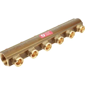 Коллектор Giacomini с отсечными клапанами 1″ x 3/4″E /6, R553SY046